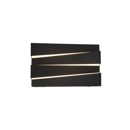 Searchlight - Aplică LED de perete SECTION LED/18W/230V neagră