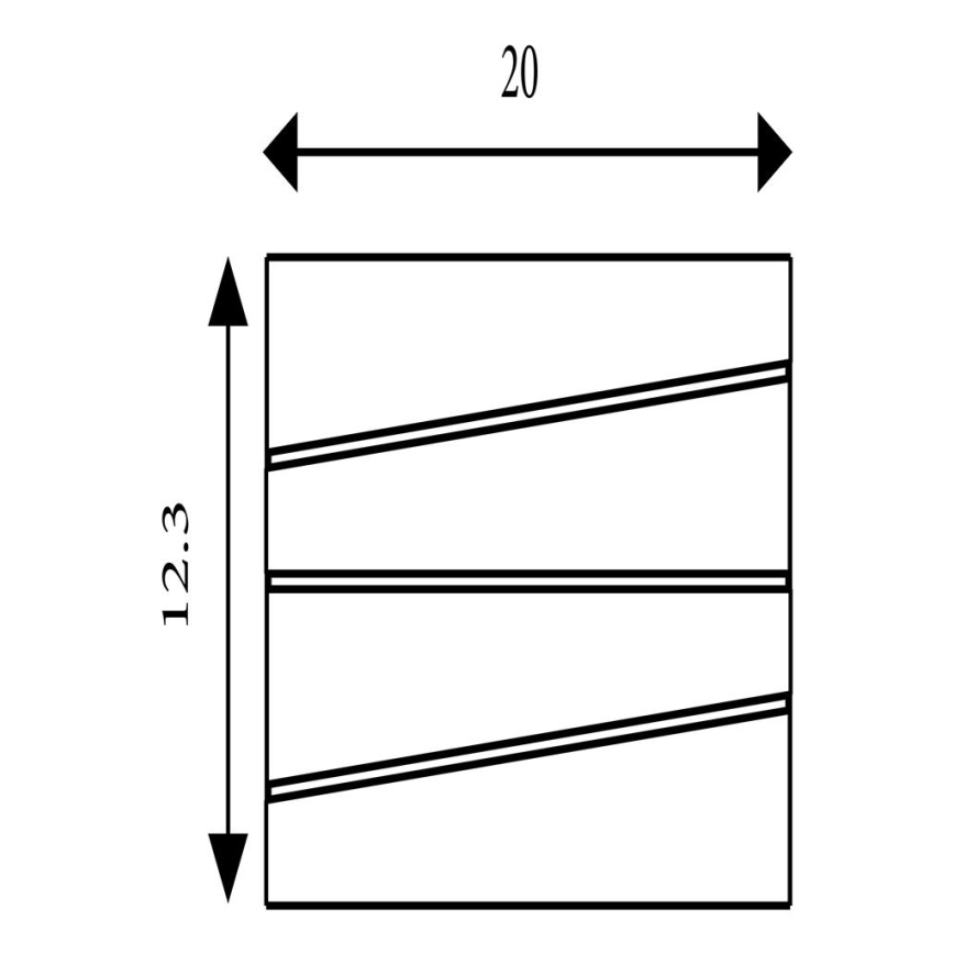 Searchlight - Aplică LED de perete SECTION LED/18W/230V neagră