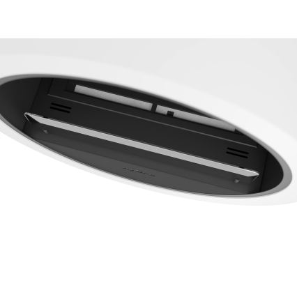 Șemineu BIO de perete d. 70 cm 3kW alb InFire