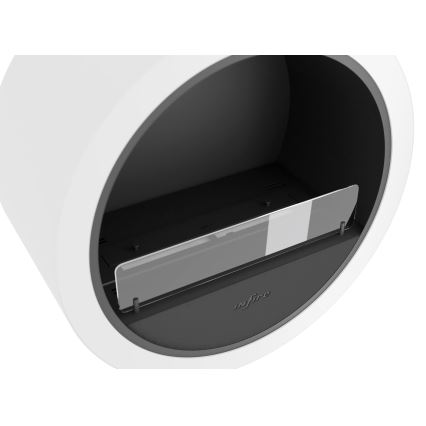 Șemineu BIO de perete d. 70 cm 3kW alb InFire