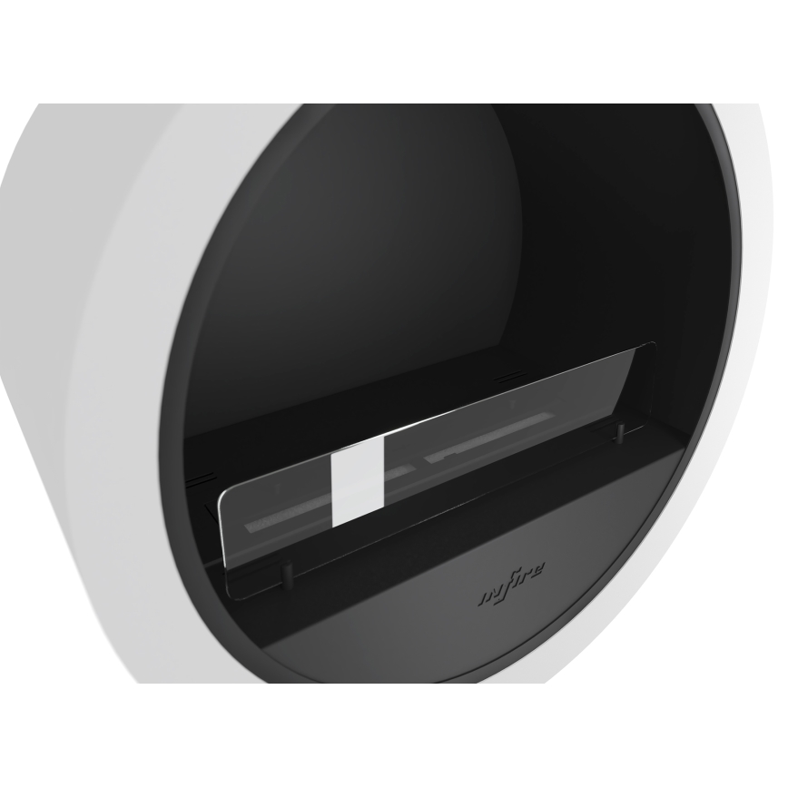 Șemineu BIO suspendat d. 70 cm 3kW alb InFire