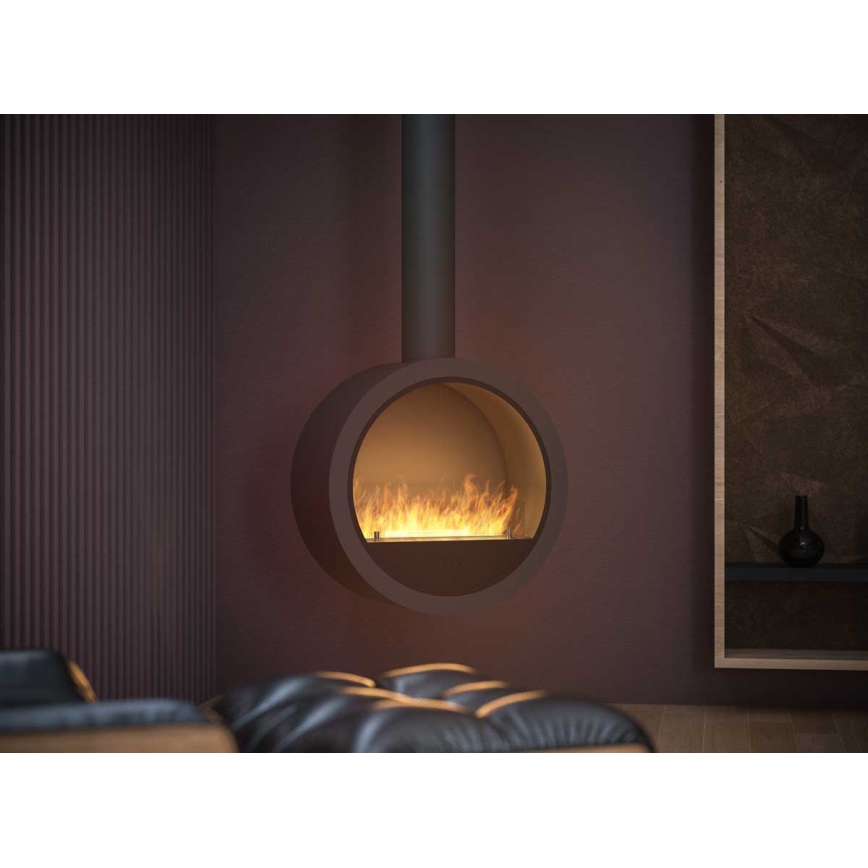 Șemineu BIO suspendat d. 70 cm 3kW negru InFire