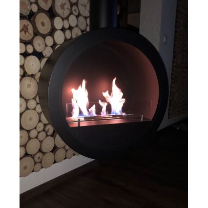 Șemineu BIO suspendat d. 70 cm 3kW negru InFire