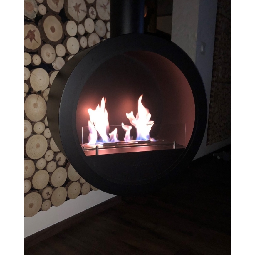 Șemineu BIO suspendat d. 70 cm 3kW negru InFire