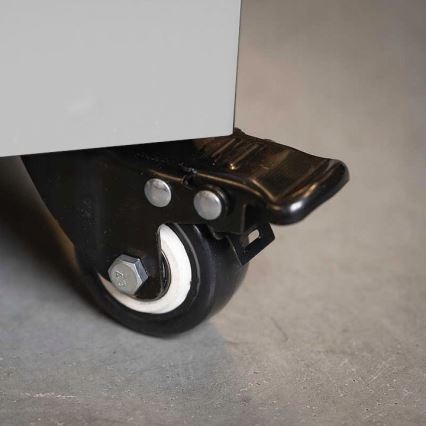 Șemineu de exterior pe gaz Planika 142x36 cm 8kW alb + capac de protecție