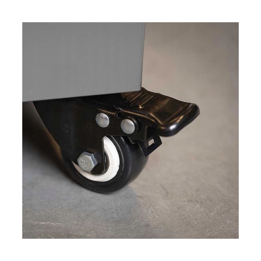 Șemineu de exterior pe gaz Planika 142x36 cm 8kW gri + capac de protecție