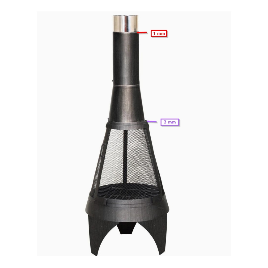 Șemineu de grădină COLORADO MESH 160 cm