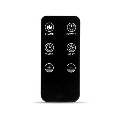 Șemineu electric LED cu încălzire, 2000 W, 230 V + telecomandă