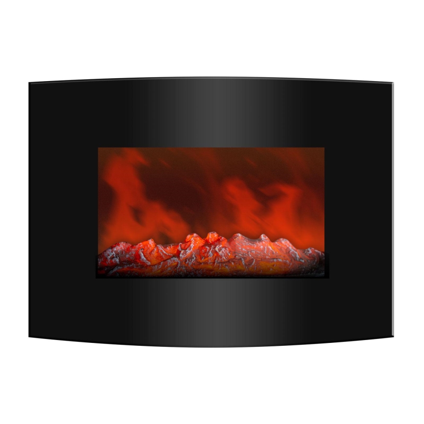 Șemineu electric LED cu încălzire LED/2000W/230V + telecomandă