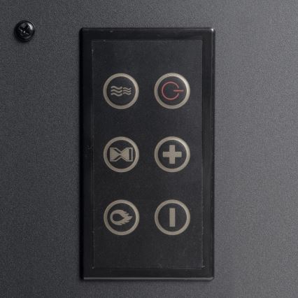 Șemineu electric LED cu încălzire LED/2000W/230V + telecomandă