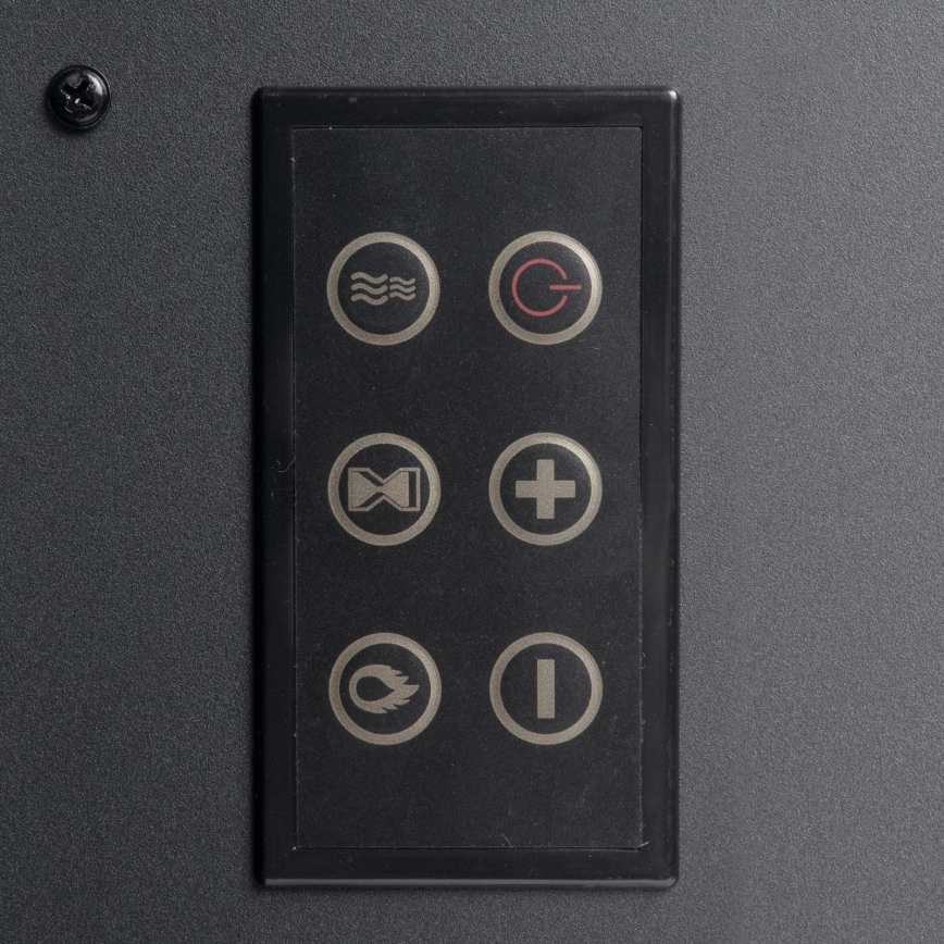 Șemineu electric LED cu încălzire LED/2000W/230V + telecomandă