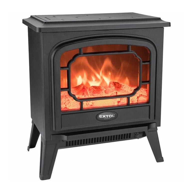 Șemineu LED electric cu încălzire LED/1800W/230V 40,6x35,5 cm Extol