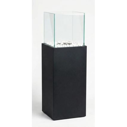 Șemineu pe bioetanol ALICANTE 26,5x80,5 cm 2kW negru
