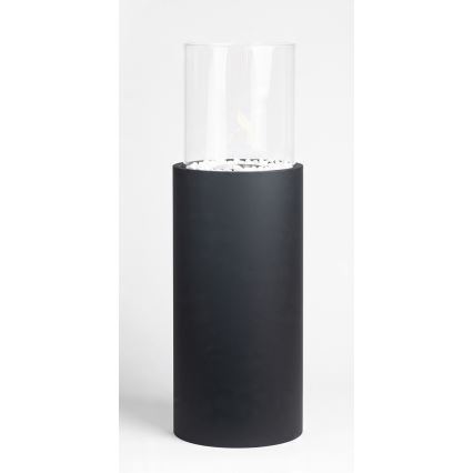 Șemineu pe bioetanol ROMA 26,5x80,5 cm 2kW negru + husă de protecție