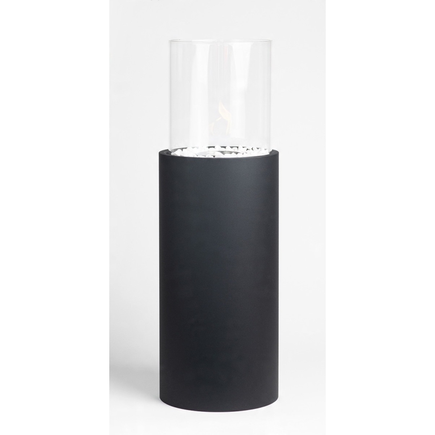 Șemineu pe bioetanol ROMA 26,5x80,5 cm 2kW negru + husă de protecție