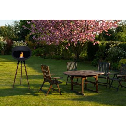 Șemineu pe bioetanol TOKIO 45 x 100 cm, 2 kW, negru