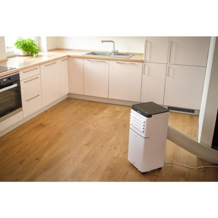 Sencor - Aparat de aer condiționat portabil inteligent 3-în-1, inclusiv accesorii complete, 1020 W/230 V, 10.000 BTU, Wi-Fi, alb + telecomandă