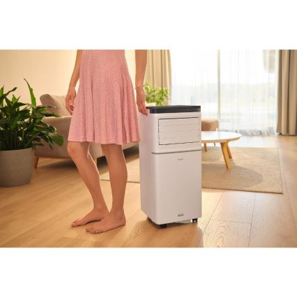 Sencor - Aparat de aer condiționat portabil inteligent 3-în-1, inclusiv accesorii complete, 1020 W/230 V, 10.000 BTU, Wi-Fi, alb + telecomandă