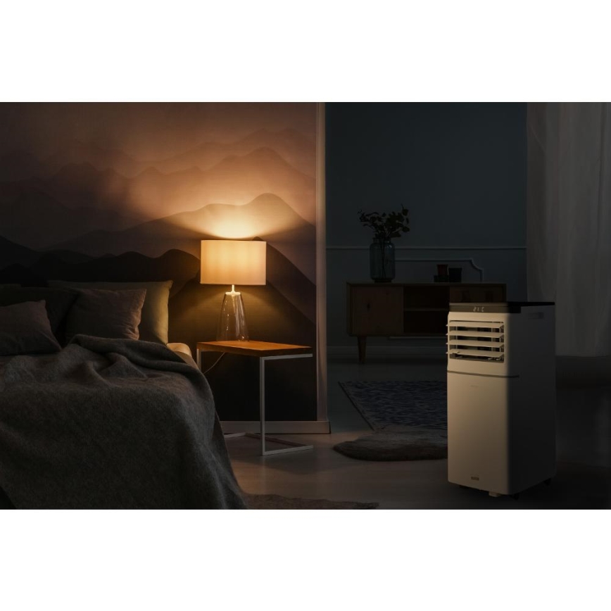 Sencor - Aparat de aer condiționat portabil inteligent 3-în-1, inclusiv accesorii complete, 1020 W/230 V, 10.000 BTU, Wi-Fi, alb + telecomandă