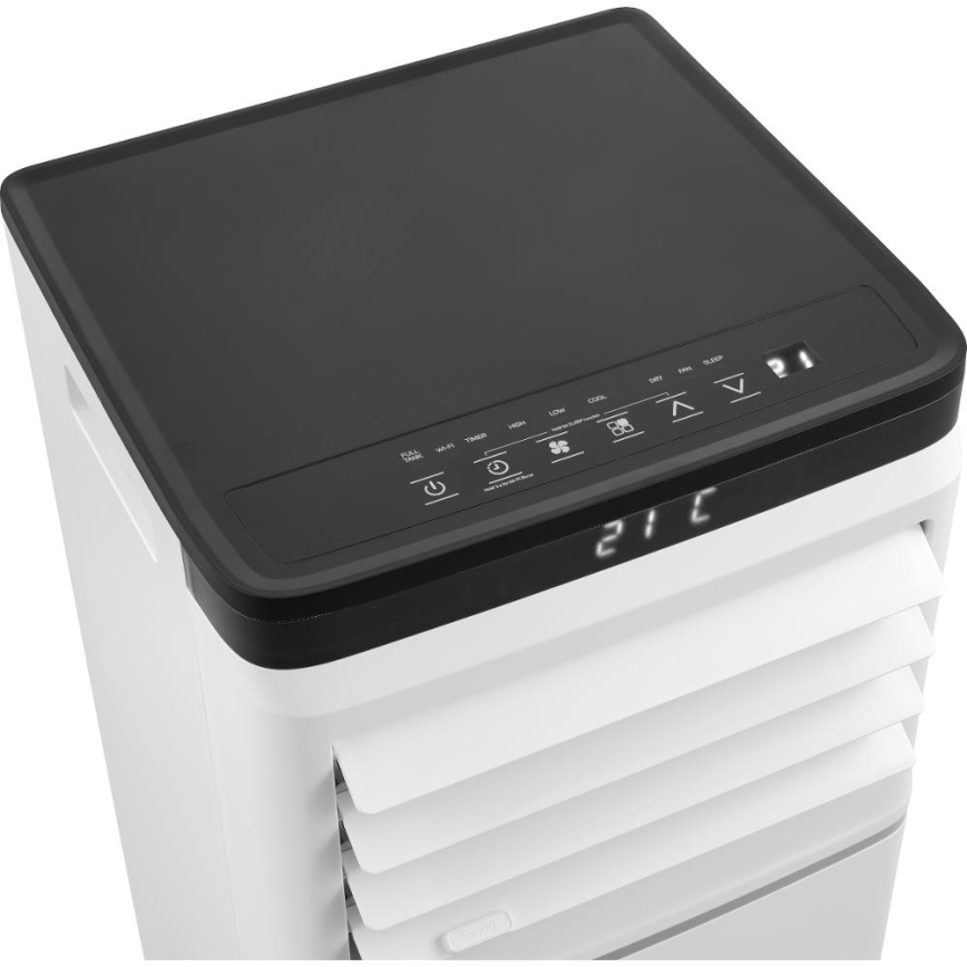 Sencor - Aparat de aer condiționat portabil inteligent 3-în-1, inclusiv accesorii complete, 1020 W/230 V, 10.000 BTU, Wi-Fi, alb + telecomandă