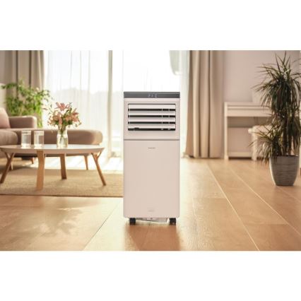 Sencor - Climatizor mobil inteligent 3 în 1, 815 W / 230 V, 8000 BTU, Wi‑Fi, alb, cu telecomandă și accesorii complete incluse