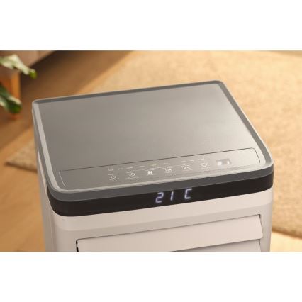 Sencor - Climatizor mobil inteligent 3 în 1, 815 W / 230 V, 8000 BTU, Wi‑Fi, alb, cu telecomandă și accesorii complete incluse
