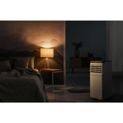 Sencor - Climatizor mobil inteligent 3 în 1, 815 W / 230 V, 8000 BTU, Wi‑Fi, alb, cu telecomandă și accesorii complete incluse