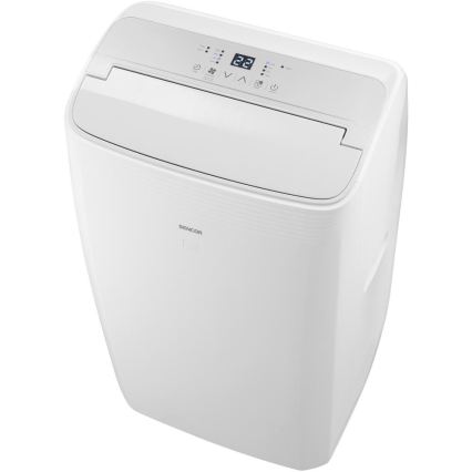 Sencor - Aparat de aer condiționat portabil inteligent 5 în 1, cu accesorii complete, 733 W/230 V, 9000 BTU, Wi‑Fi, alb + telecomandă