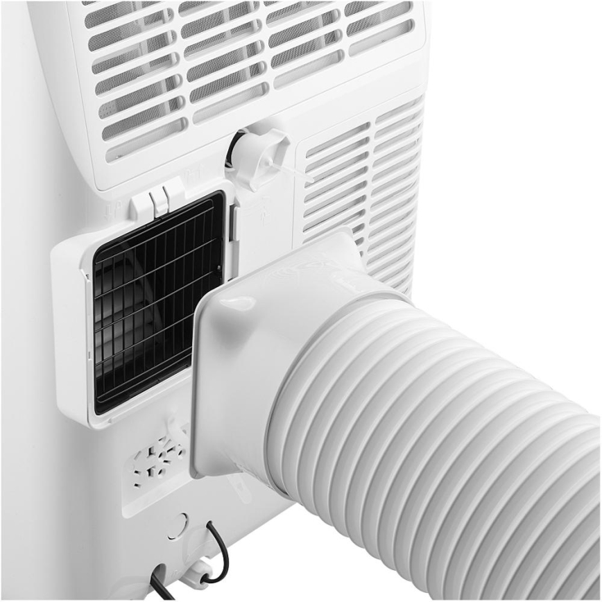 Sencor - Aparat de aer condiționat portabil inteligent 5 în 1, cu accesorii complete, 733 W/230 V, 9000 BTU, Wi‑Fi, alb + telecomandă
