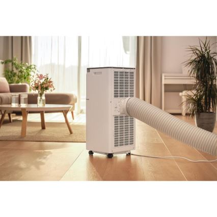 Sencor - Aer condiționat mobil inteligent 3-în-1, inclusiv accesorii complete, 760W/230V, 7000 BTU, Wi-Fi, alb, cu telecomandă
