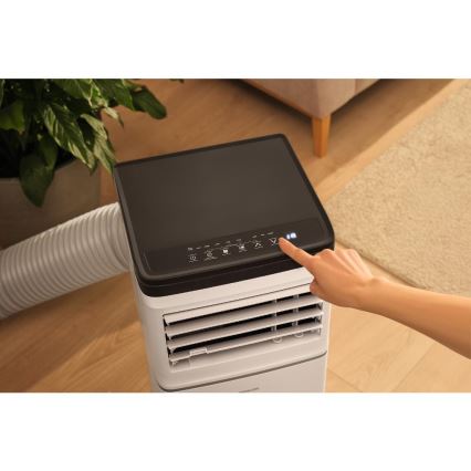 Sencor - Aer condiționat mobil inteligent 3-în-1, inclusiv accesorii complete, 760W/230V, 7000 BTU, Wi-Fi, alb, cu telecomandă