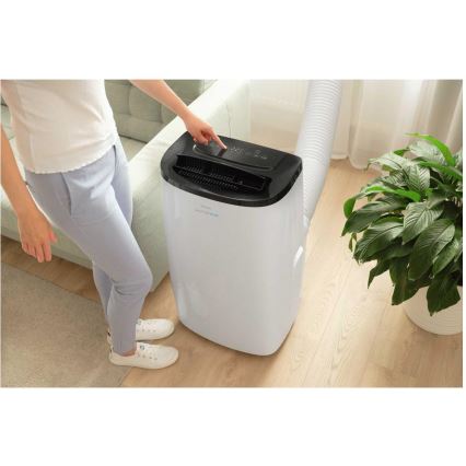 Sencor - Aparat de aer condiționat portabil inteligent 4 în 1, cu accesorii complete, 1750W/230V, 18000 BTU, Wi-Fi, alb + telecomandă