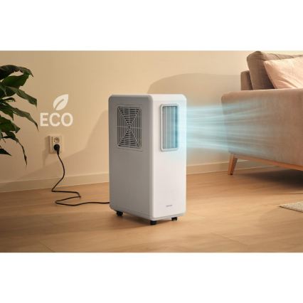 Sencor - Aparat de aer condiționat portabil 4 în 1, 200W/230V, 1800 BTU, alb, cu telecomandă
