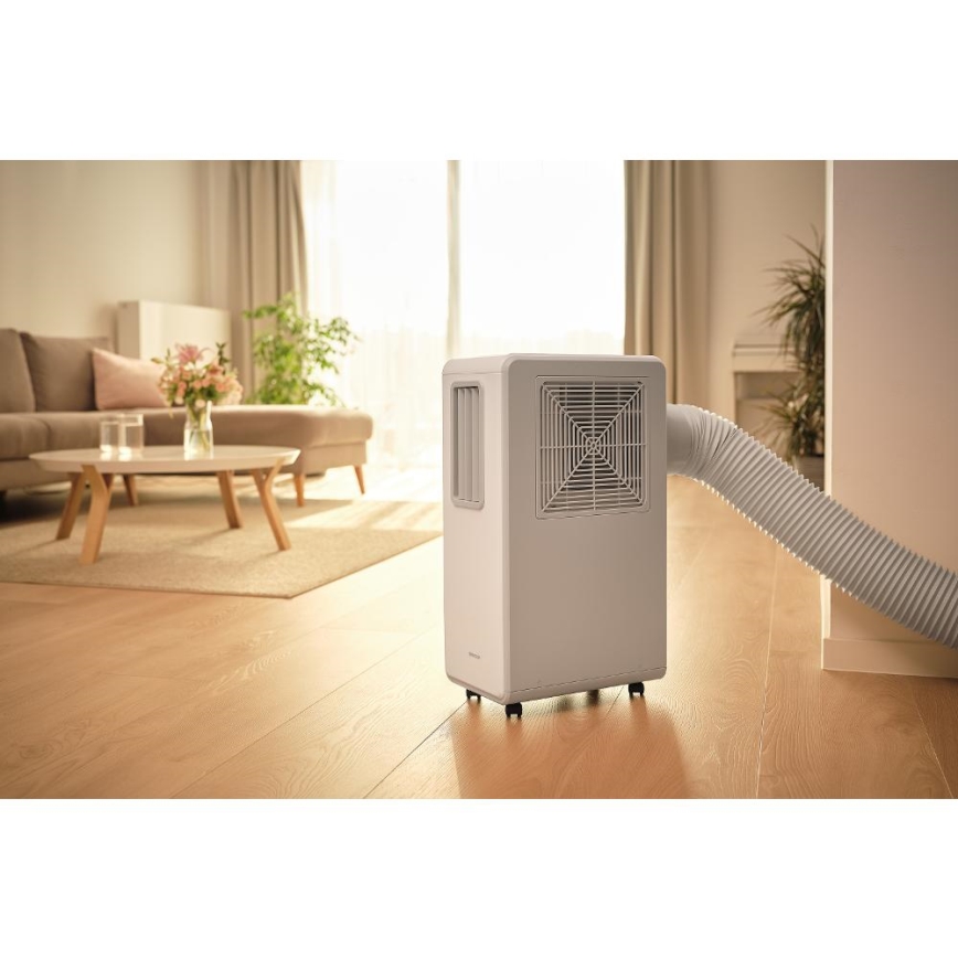 Sencor - Aparat de aer condiționat portabil 4 în 1, 200W/230V, 1800 BTU, alb, cu telecomandă