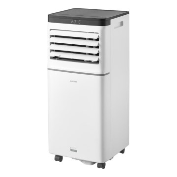 Sencor - Aparat de aer condiționat portabil inteligent 3-în-1, inclusiv accesorii complete, 1020 W/230 V, 10.000 BTU, Wi-Fi, alb + telecomandă
