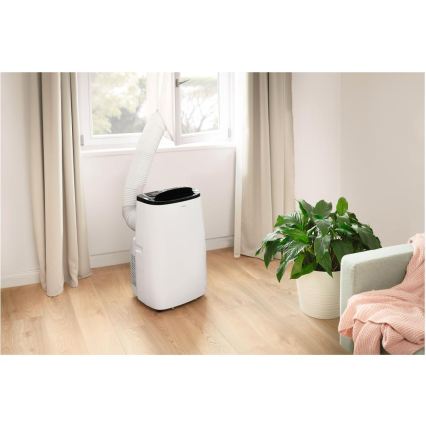 Sencor - Climatizor mobil inteligent 4 în 1 cu accesorii complete, 1700W/230V, 12.000 BTU, Wi‑Fi, alb + telecomandă