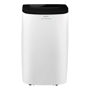Sencor - Aparat de aer condiționat portabil inteligent 4 în 1, cu accesorii complete, 1750W/230V, 18000 BTU, Wi-Fi, alb + telecomandă