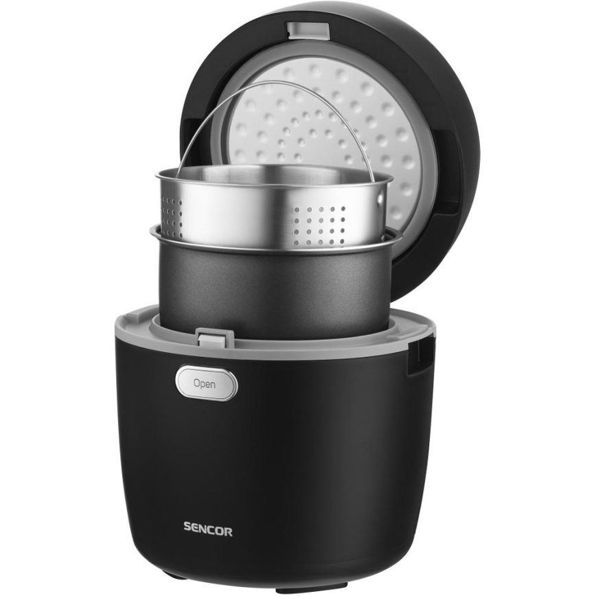 Sencor - Aparat de gătit orez 350W/230V 0,6 l negru