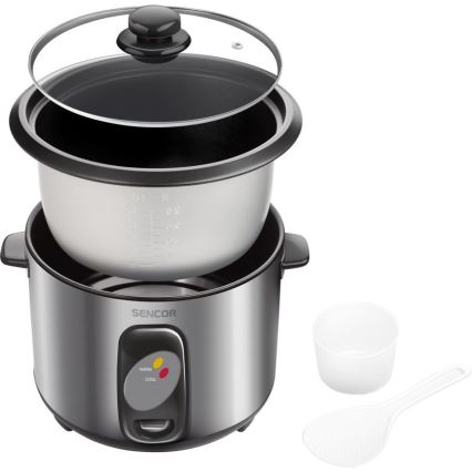 Sencor - Aparat de gătit orez 500W/230V, 1,5 l, inox