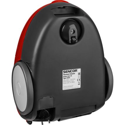 Sencor - Aspirator cu sac 1,5 l 850W/230V roșu/negru