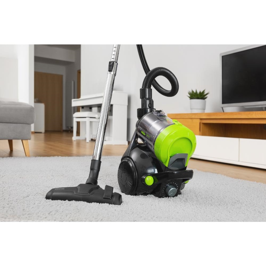 Sencor - Aspirator fără sac 2 l, 700 W/230 V, negru/verde