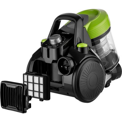Sencor - Aspirator fără sac 2 l, 700 W/230 V, negru/verde
