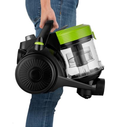 Sencor - Aspirator fără sac 2 l, 700 W/230 V, negru/verde