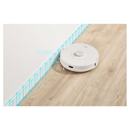 Sencor - Aspirator robot 2-în-1 cu mop, 50 W / 5000 mAh, Wi‑Fi, alb, cu telecomandă