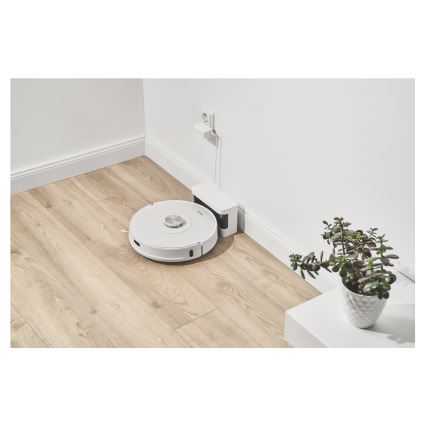 Sencor - Aspirator robot 2-în-1 cu mop, 50 W / 5000 mAh, Wi‑Fi, alb, cu telecomandă
