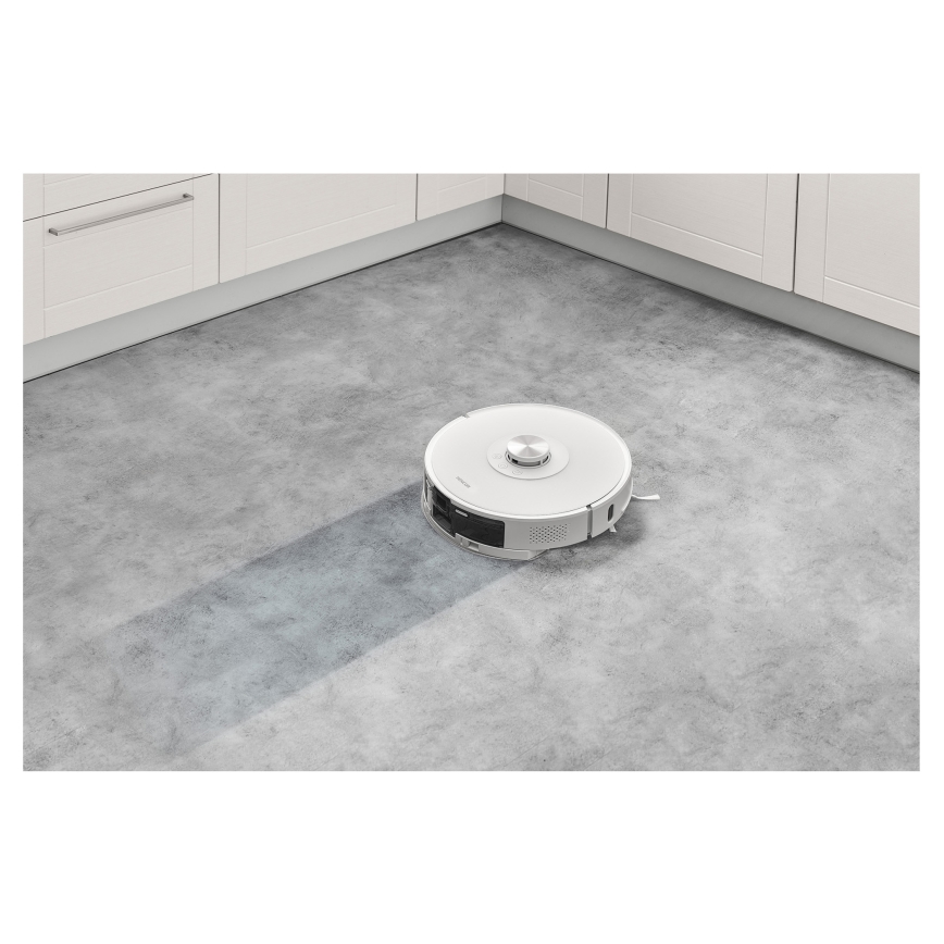 Sencor - Aspirator robot 2-în-1 cu mop, 50 W / 5000 mAh, Wi‑Fi, alb, cu telecomandă
