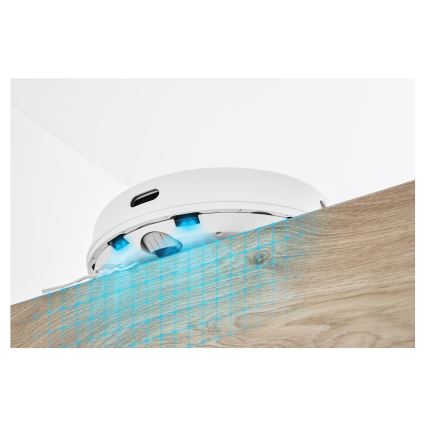 Sencor - Aspirator robot 2-în-1 cu mop, 50 W / 5000 mAh, Wi‑Fi, alb, cu telecomandă