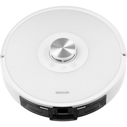 Sencor - Aspirator robot 2-în-1 cu mop, 50 W / 5000 mAh, Wi‑Fi, alb, cu telecomandă