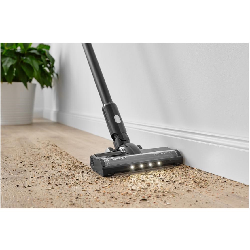 Sencor - Aspirator vertical fără fir 2în1 250W/2200 mAh negru