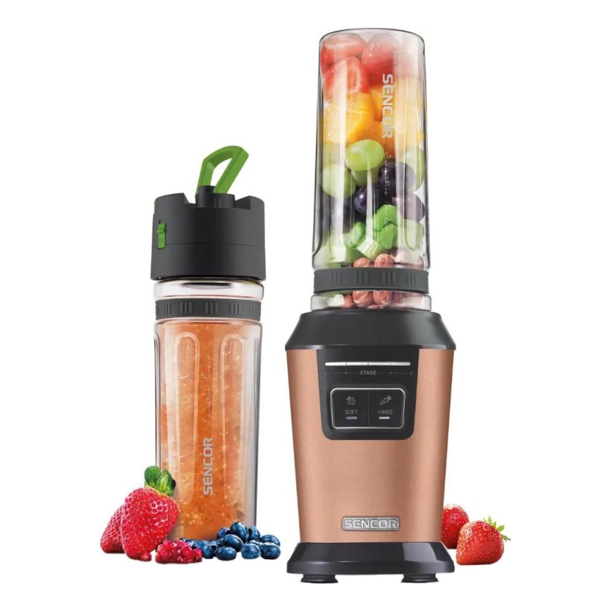 Sencor - Blender pentru smoothie cu accesorii 800W/230V cupru